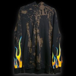 Flamed Up Acid Hoodie